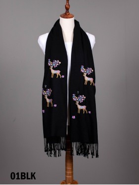 Premium Rainbow Reindeer Scarf